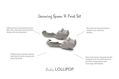 Learning Spoon And Fork Set - Rhino
