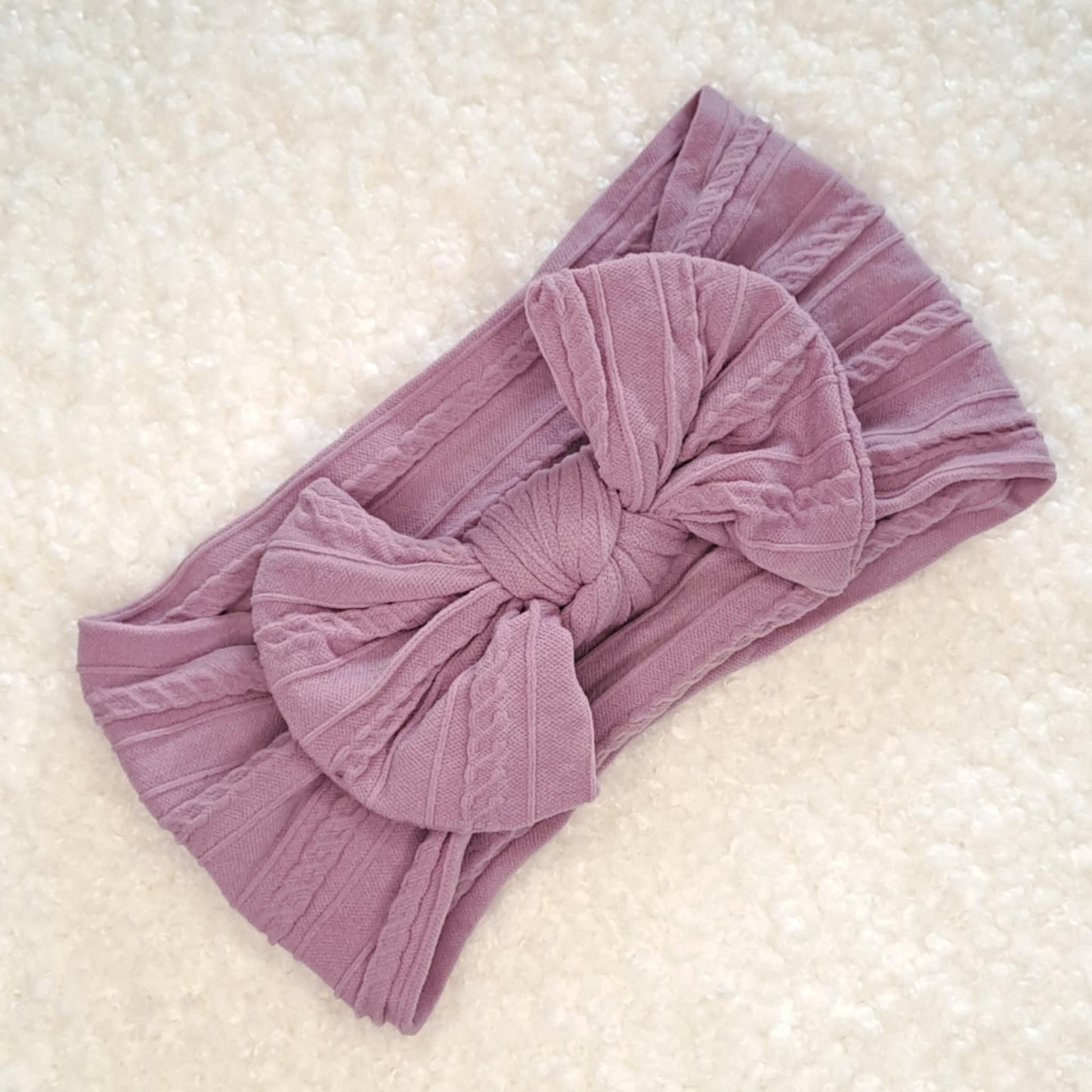 Stretch Bow Headband - Lilac