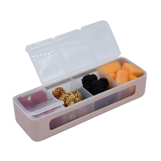 Melii 4 Compartment Snackle Box - Luxe Pink