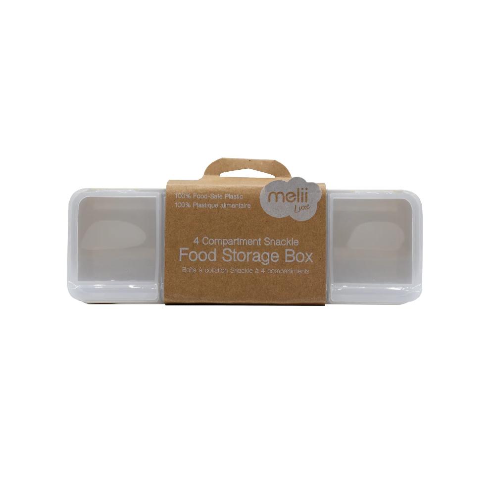 Melii 4 Compartment Snackle Box - Luxe Ivory