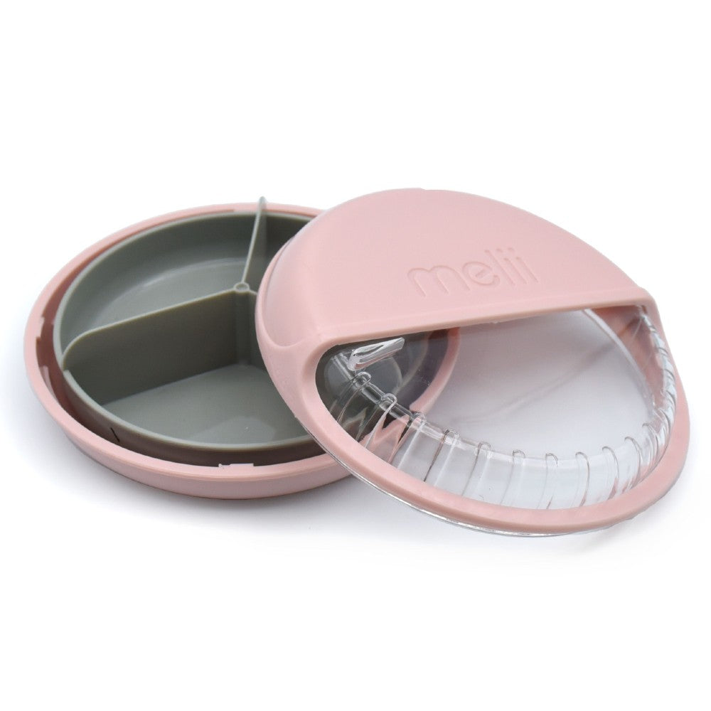 Spin Snack Container - Pink & Grey