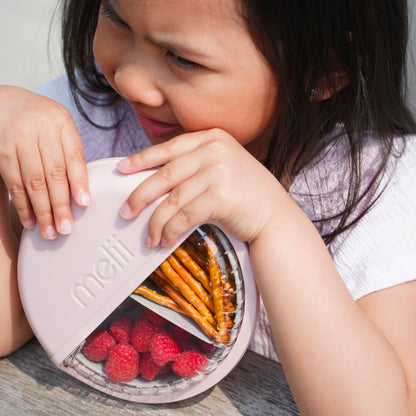 Spin Snack Container - Pink & Grey