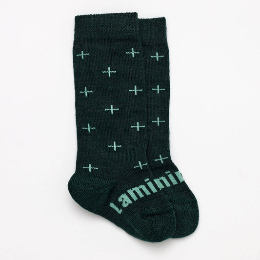 Merino Wool Knee High Socks - Leaf