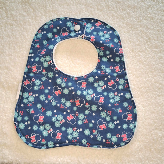 Minnie Floral - Round Bib