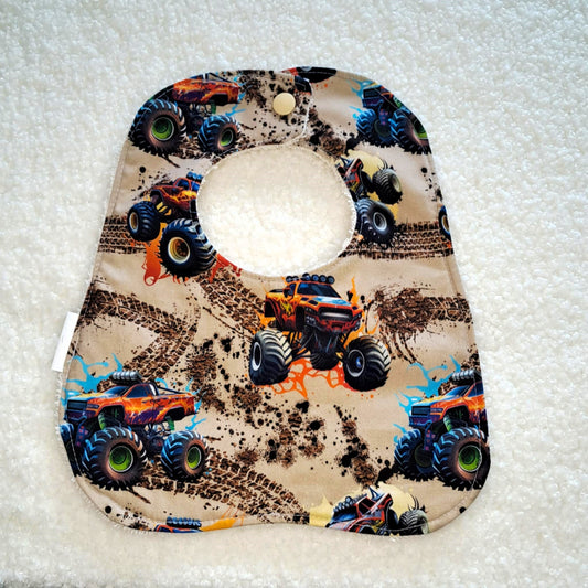 Monster Trucks - Round Bib