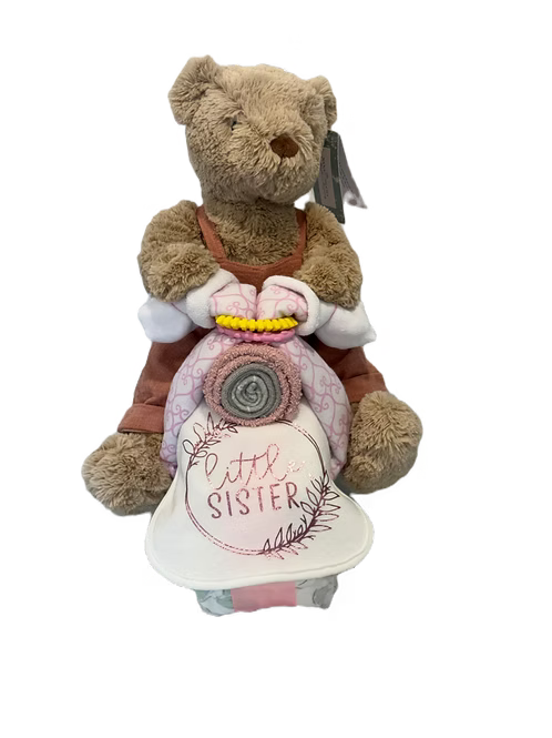 Mrs Honey Bear Motorbike Nappy Cake