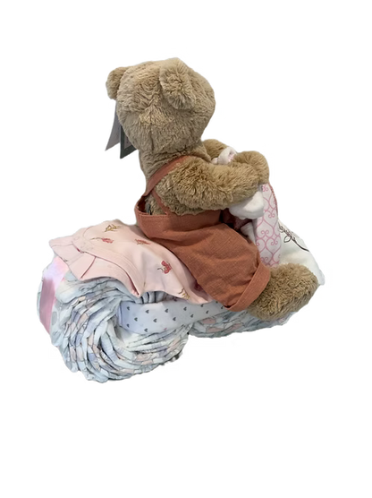 Mrs Honey Bear Motorbike Nappy Cake