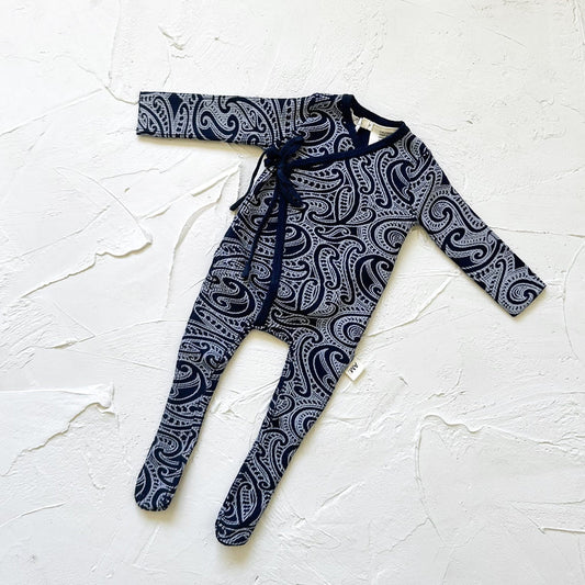 The Wolf Ribbed knit Onesie - Midnight