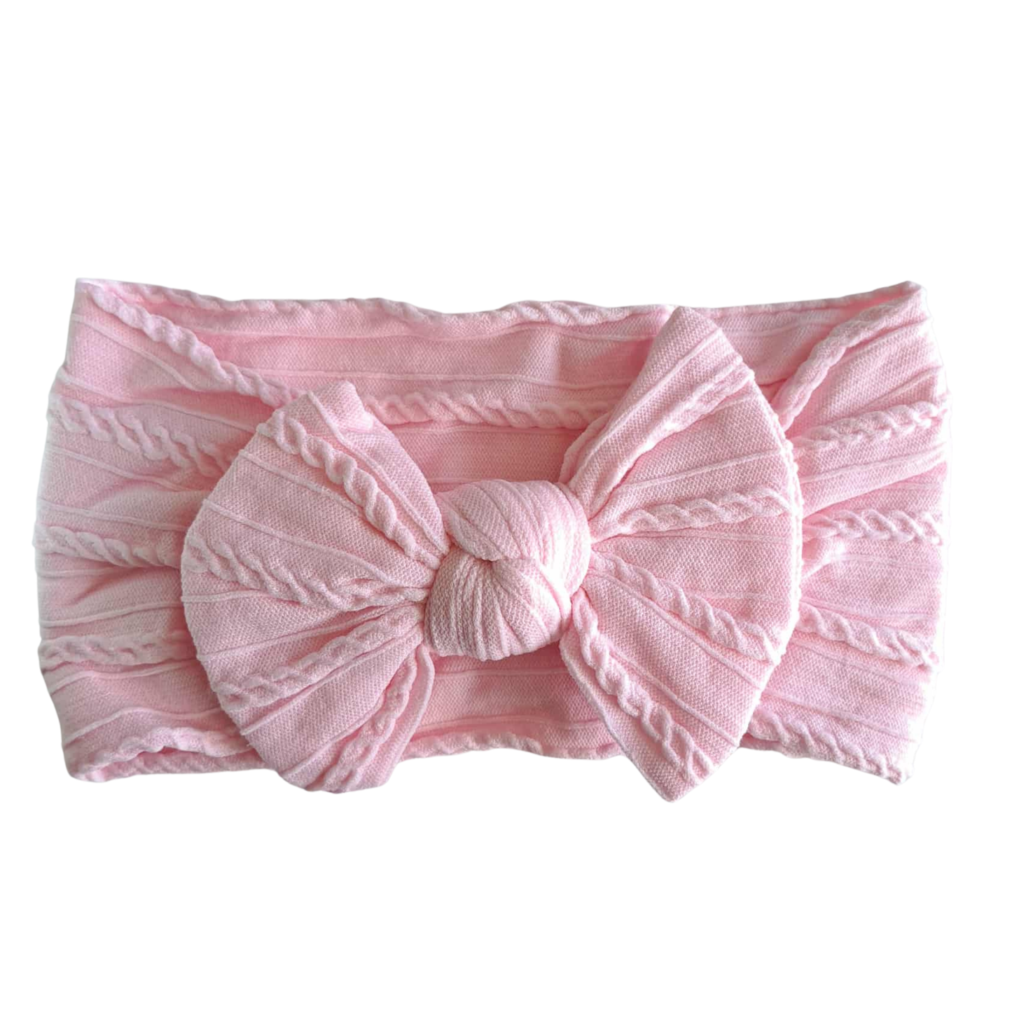 Stretch Bow Headband - Pastel Pink
