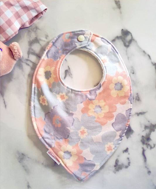 Teardrop Bib - Pastel Posy