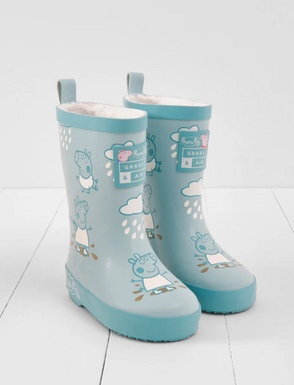 Peppa Pig Colour-Changing Kids Gumboots - Blue