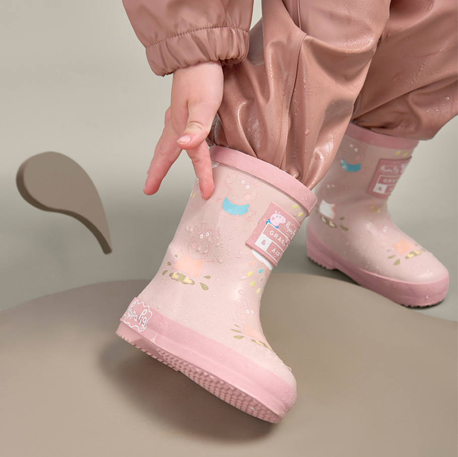 Peppa Pig Colour-Changing Kids Gumboots - Pink