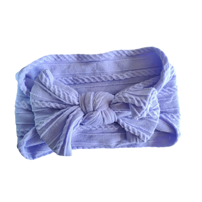 Stretch Bow Headband - Periwinkle