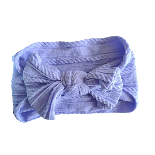 Stretch Bow Headband - Periwinkle