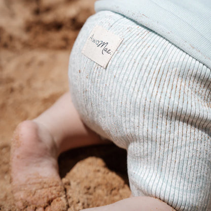 The Wolf Knit Bike Shorts - Sky