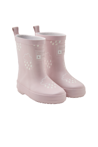 Baby Pink Colour-Changing Kids Gumboots