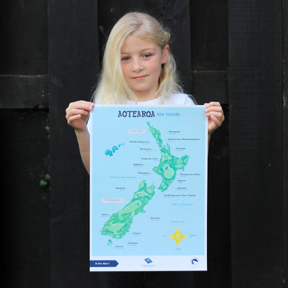 Te Reo Māori Aotearoa A3 Poster