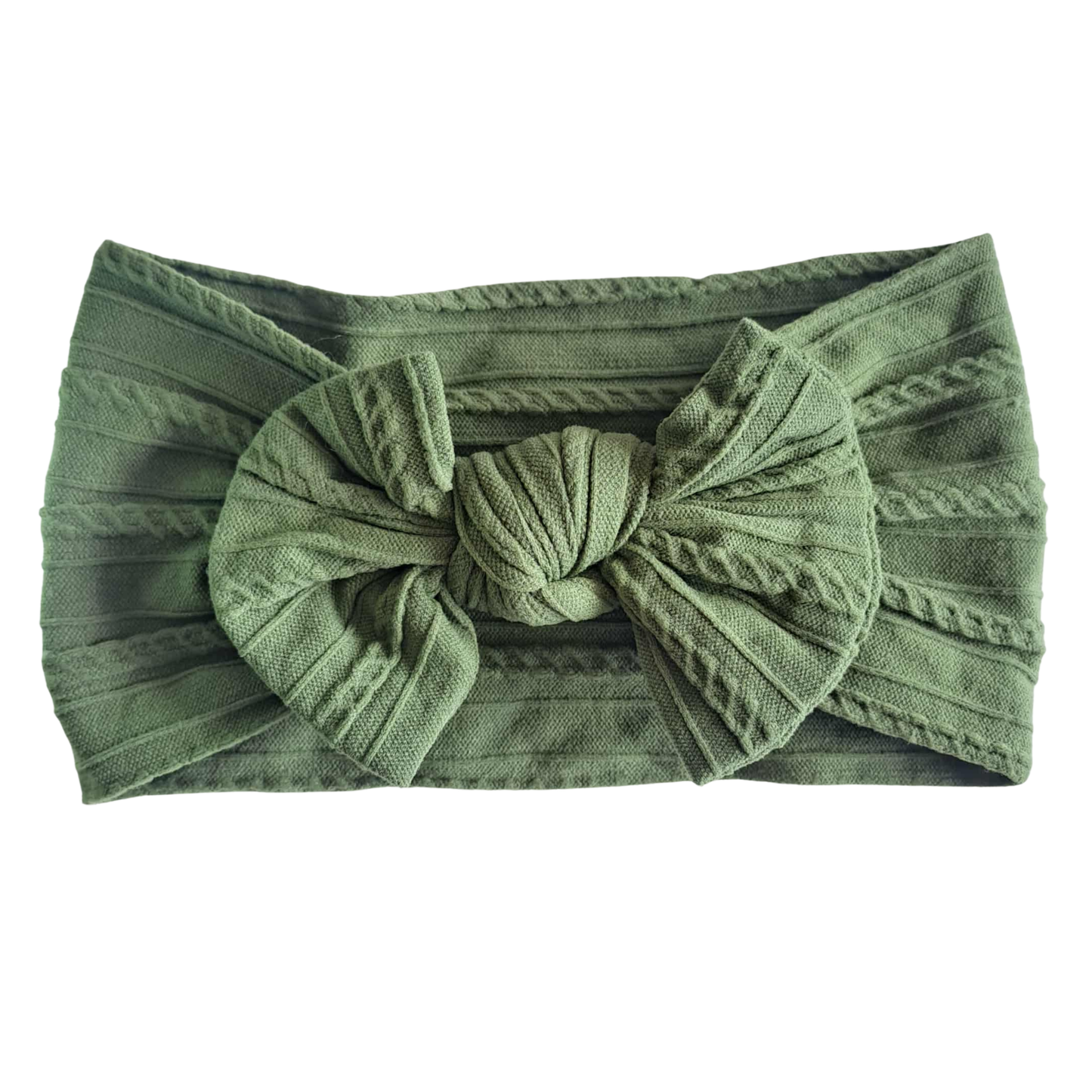 Stretch Bow Headband - Seaweed
