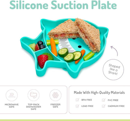 Silicone Suction Plate - Shark