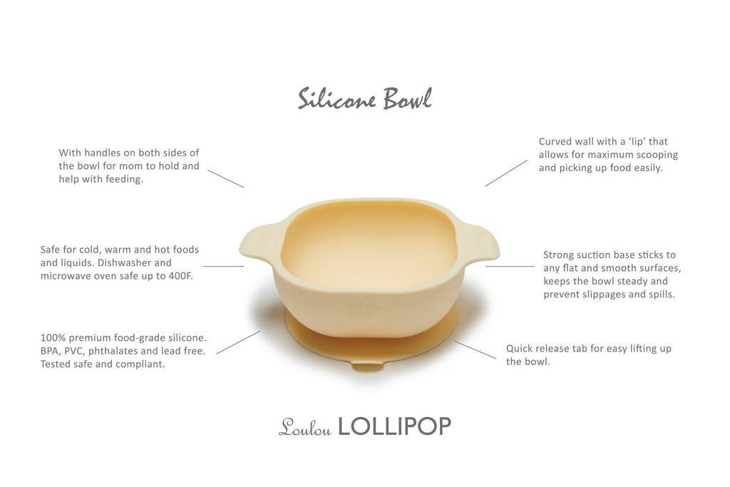 Silicone Snack Bowl - Honey Yellow