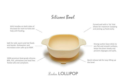 Silicone Snack Bowl - Honey Yellow