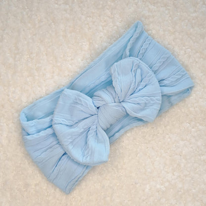 Stretch Bow Headband - Sky