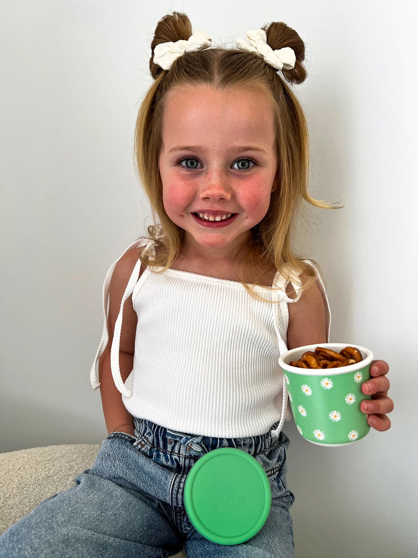 Snack Pot - Daisy Green (220ml)