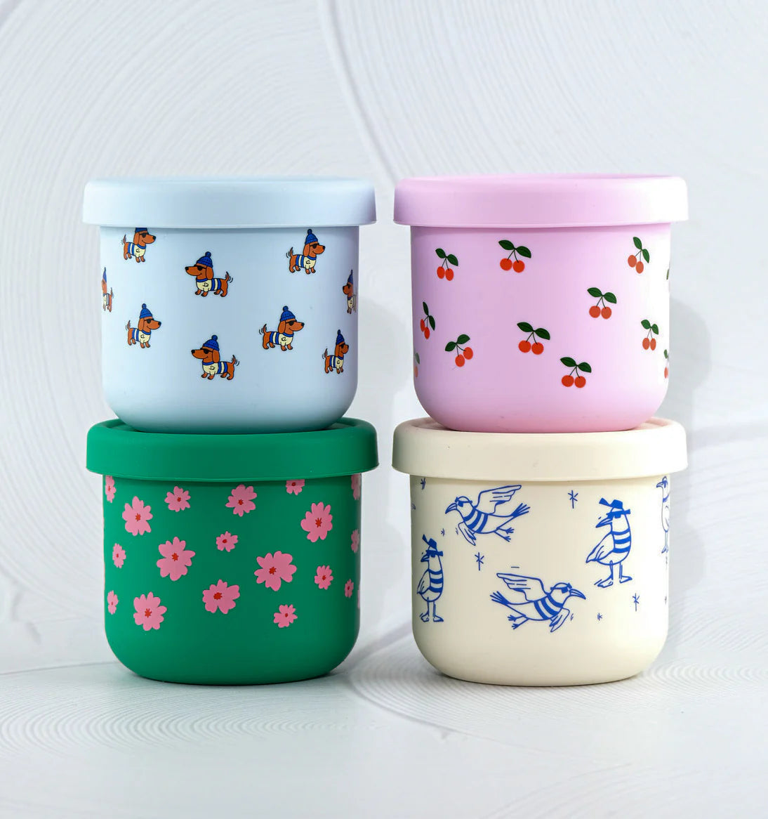 Silicone Snack Pot - Chippie Crew (250ml)