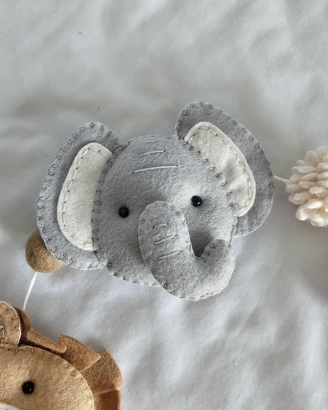 Safari Animal Felt Baby Bunting