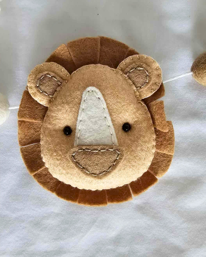 Safari Animal Felt Baby Bunting