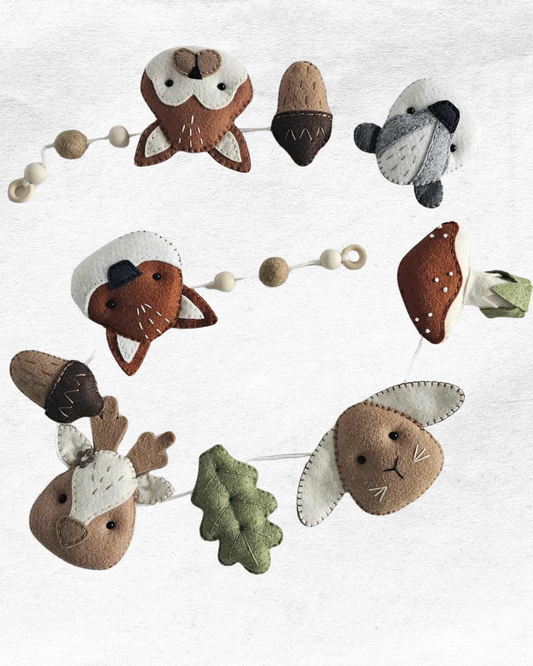 Woodland Felt Baby Bunting