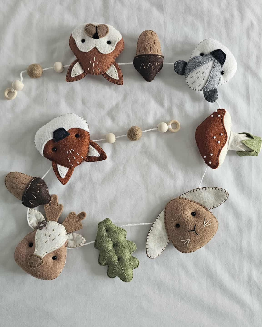 Woodland Felt Baby Bunting