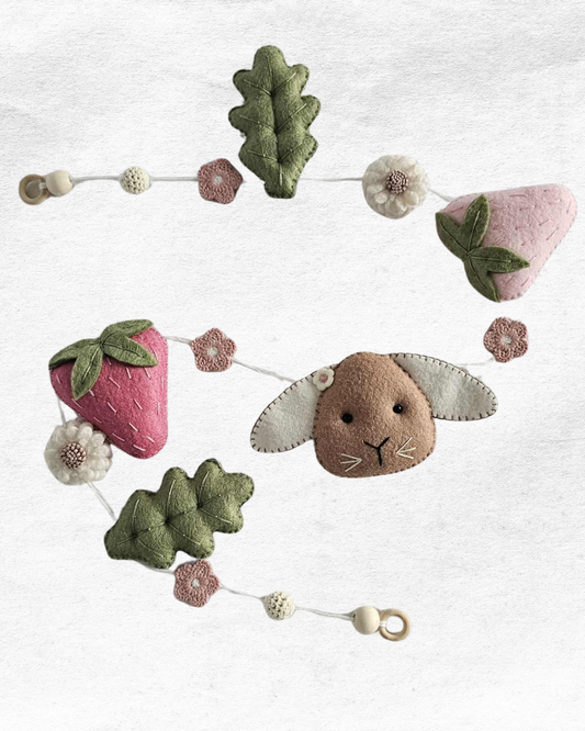 Strawberry Fields Felt Baby Bunting