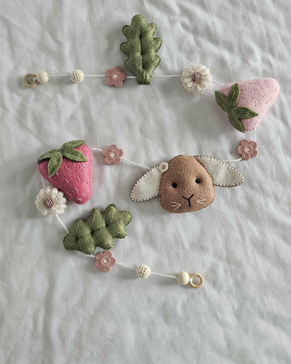 Strawberry Fields Felt Baby Bunting