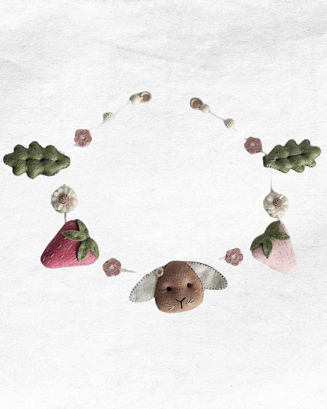 Strawberry Fields Felt Baby Bunting