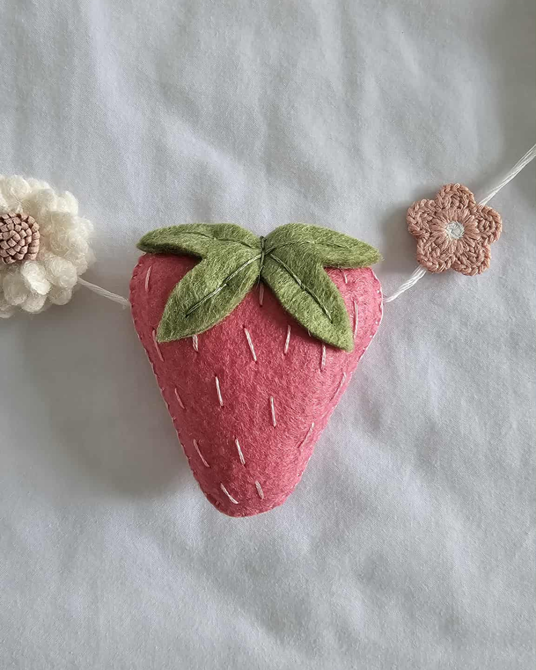 Strawberry Fields Felt Baby Bunting
