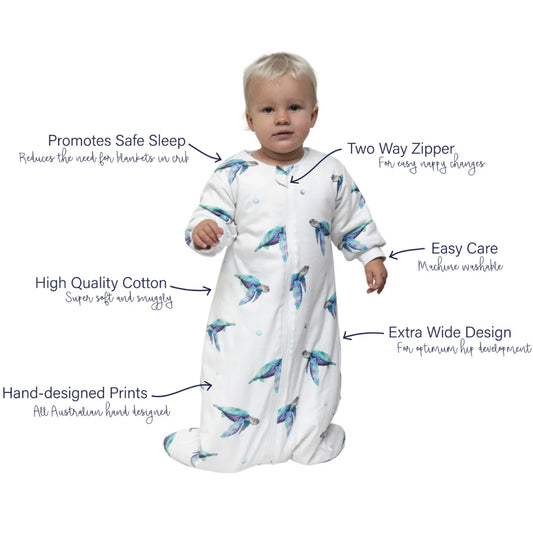 Winter Sleeping Bag 2.5 TOG - Sea Turtles