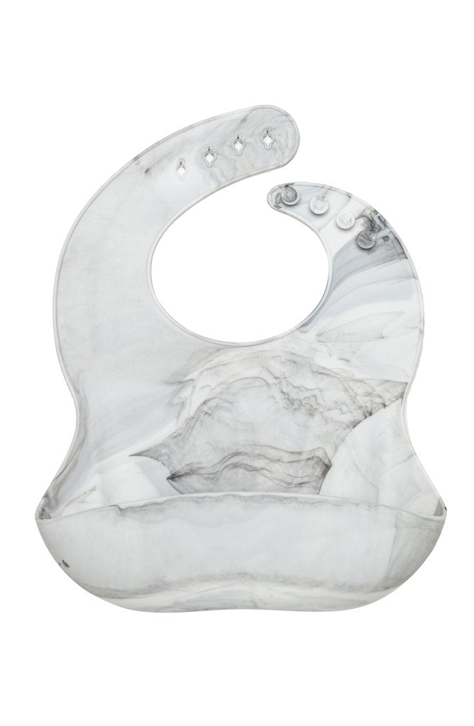 Silicone Printed Bib - Marble