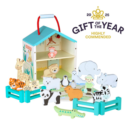 Wooden Zoo Play Set