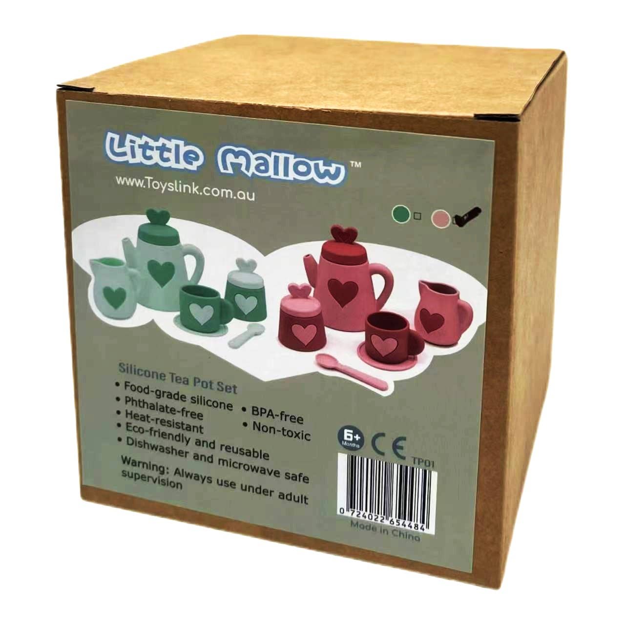 Green Silicone Tea Set