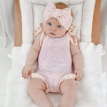 The Wolf Summer Frill Tie Romper - Petal & Bloom