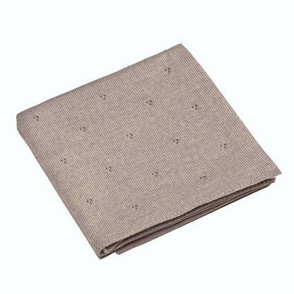 100% Merino wool baby blanket - Gray