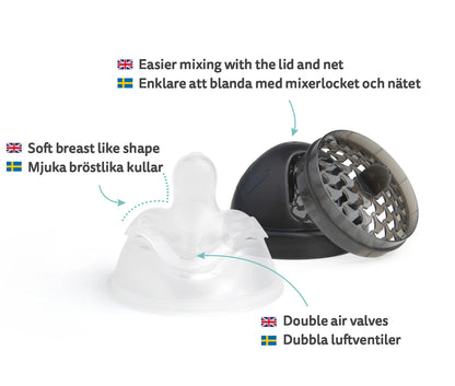 Double Anti-Colic Baby Bottle 240 ml - Batman