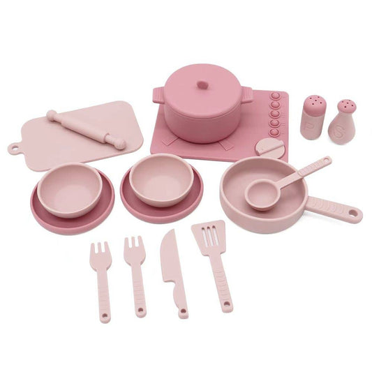 Pink Silicone Cookware Set