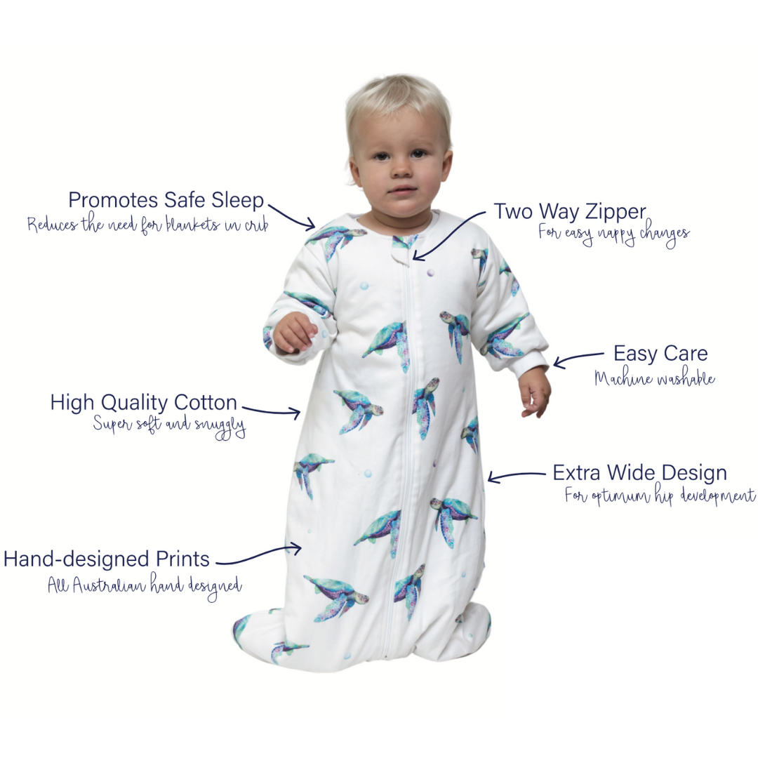 Winter Sleeping Bag 3.5 TOG - Sea Turtles