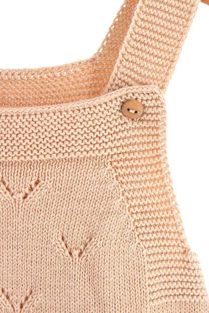V Knit Cotton Jumpsuit