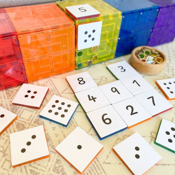 Magnetic Tiles Topper - Numeracy Pack 40pc