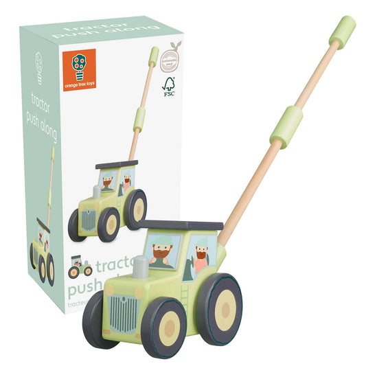 Tractor Wooden Push Along