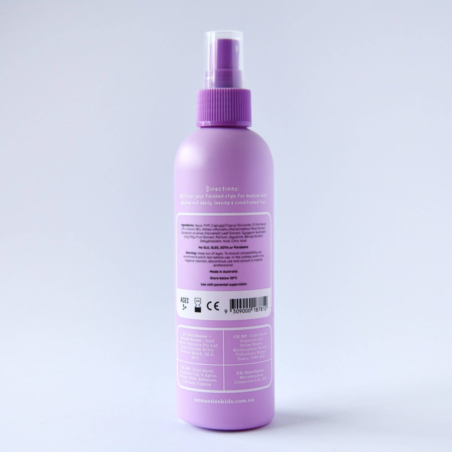 Natural Hair Spray 200ml - Lavender and Fresh Lime