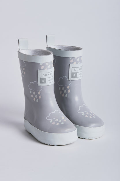 Light Grey Colour-Changing Kids Gumboots